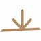 Ekena Millwork Saratoga Smooth Timber Gable Bracket, Western Red Cedar, 84"W x 31"H x 1 1/2"D x 3 1/2"F, 9/12 Pitch GBW084X31X0204SAR00SWR - alternate 4